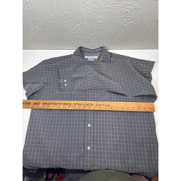 Tommy By Tommy Hilfiger Men's Gray Long Sleeve Button Up Check Size Large - Picture 5 of 5